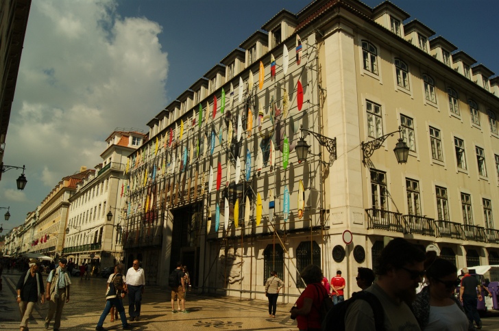 Hauptstraße im Zentrum von Lissabon